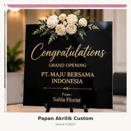 Papan Bunga Akrilik Kedungwuni